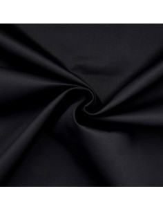 Polycotton-Gabardine-Stoff - Schwarz