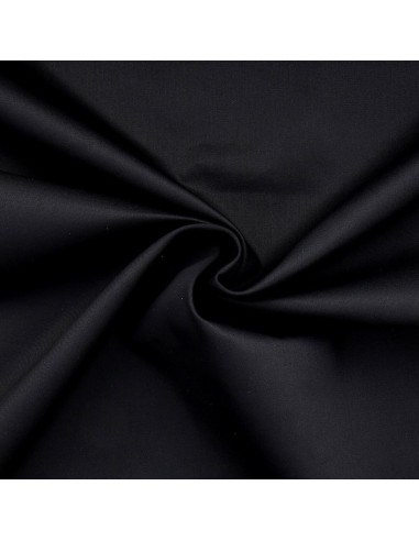 Polycotton-Gabardine-Stoff - Schwarz