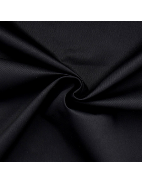 Polycotton-Gabardine-Stoff - Schwarz
