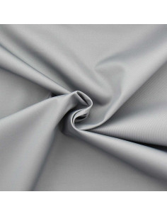 Polycotton-Gabardine-Stoff - Silbergrau