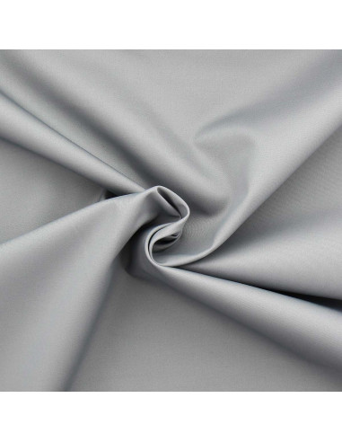 Polycotton-Gabardine-Stoff - Silbergrau