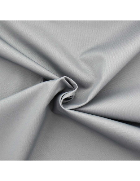 Polycotton-Gabardine-Stoff - Silbergrau