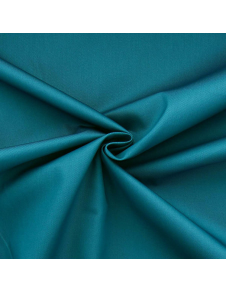 Polycotton-Gabardine-Stoff - Entenblau