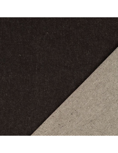 Klassischer Jeansstoff aus Baumwolle - Schwarz
