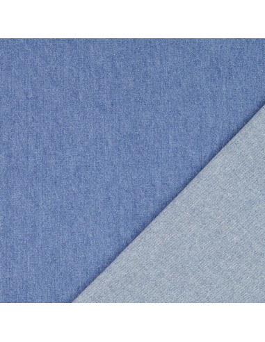 Leichter Baumwoll-Jeansstoff - Hellblau