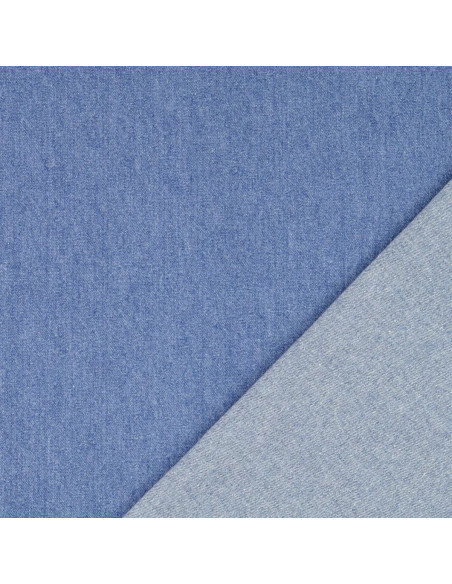 Leichter Baumwoll-Jeansstoff - Hellblau