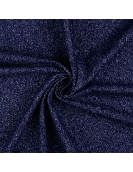 Leichter Baumwoll-Jeansstoff - Blau Denim