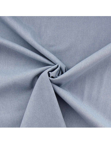 Stretch-Denimstoff - Hellblau
