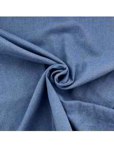 Stretch-Denimstoff - Mittelblau