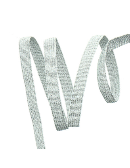 Elastisches silbernes Geflecht