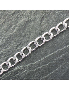 Flache Aluminiumkette 20 mm - Silber