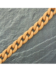 Flache Kette aus Acryl 20 mm - Gämse