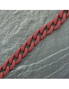 Flache Kette aus Acryl 20 mm - Tomette