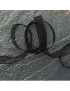 Organza-Band - Schwarz