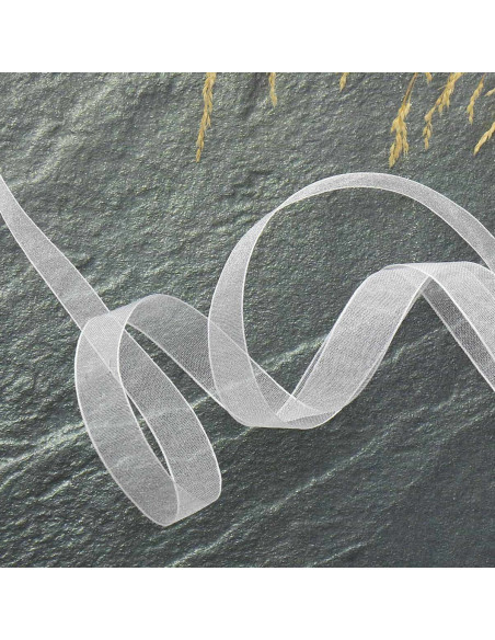 Organza-Band - Weiß