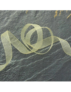 Organza-Band - Strohgelb