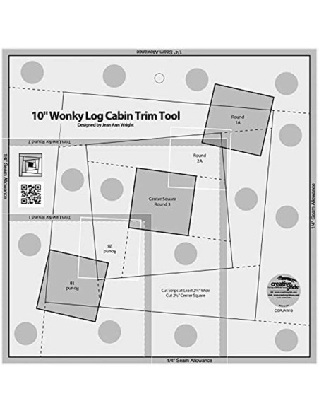 Regel 10" Wonky Log Cabin Trim Tool Creative Grids