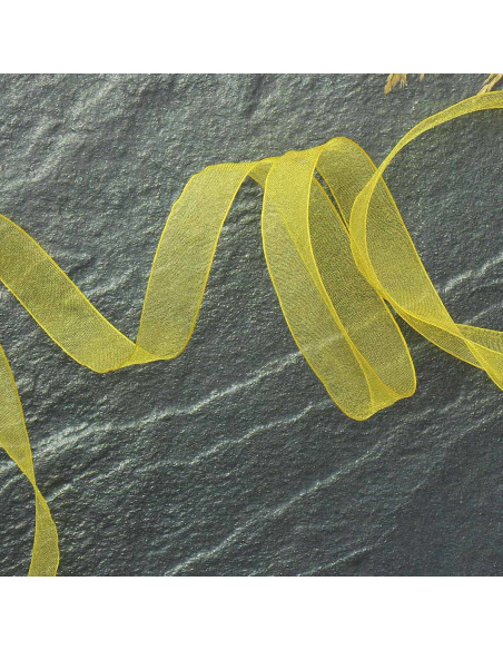Organza-Band - Gelb