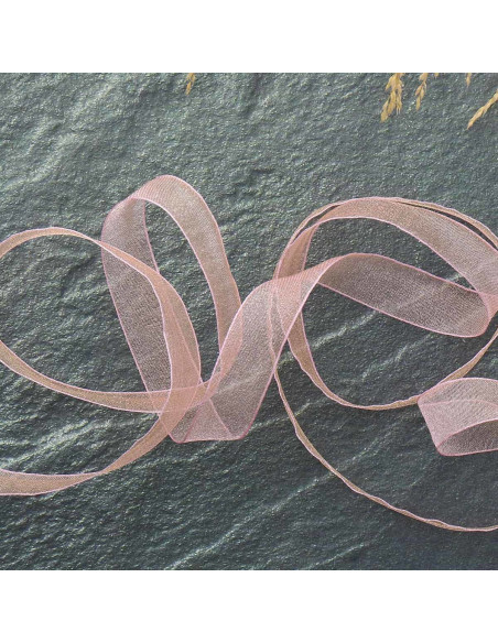 Organza-Band - Hellrosa