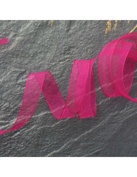 Organza-Band - Fuchsia