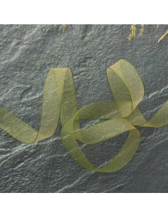 Organza-Band - Khaki