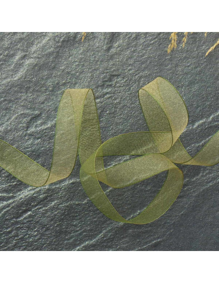 Organza-Band - Khaki