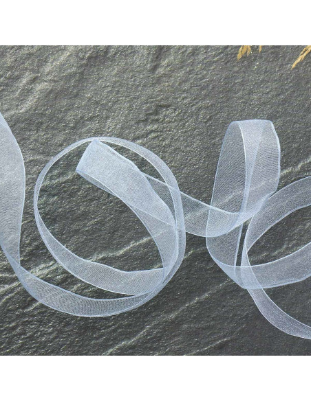 Organza-Band - Himmelblau