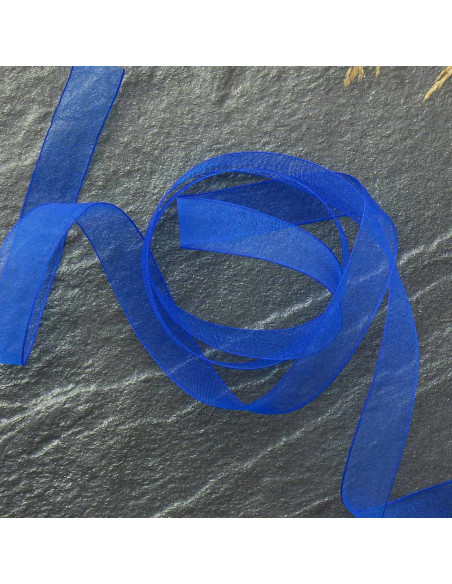 Organza-Band - Königsblau