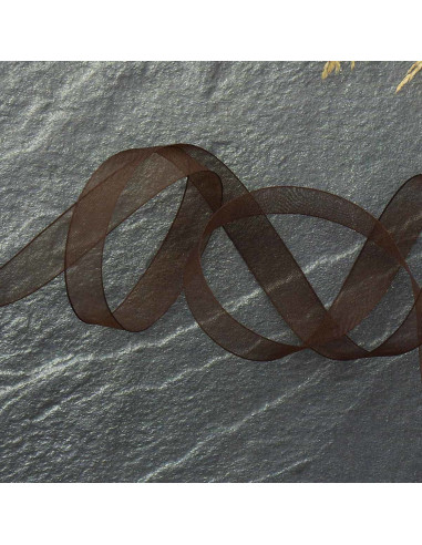 Organza-Band - Braun