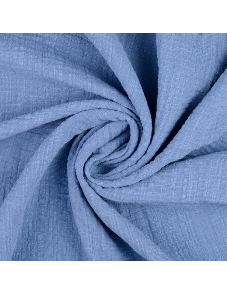 Vintage Baumwoll-Musselin - Jeansblau