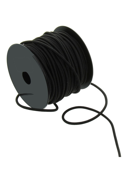 Elastische Outdoor-Schnur - Schwarz