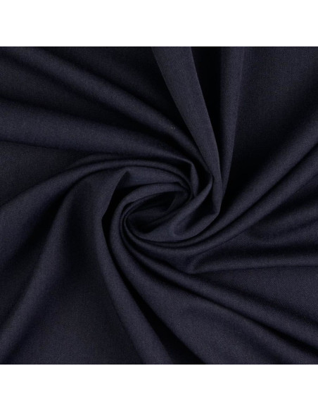 Weicher Gabardine-Stoff - Dunkelmarineblau