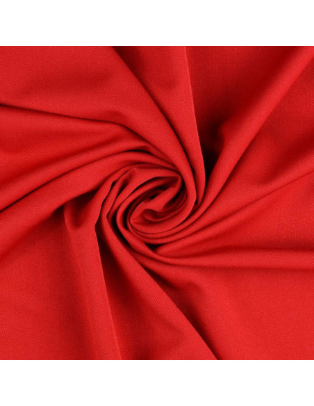 Weicher Gabardine-Stoff - Rot