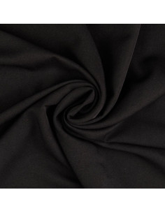 Weicher Gabardine-Stoff - Schwarz