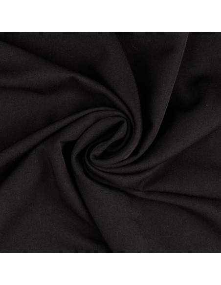 Weicher Gabardine-Stoff - Schwarz