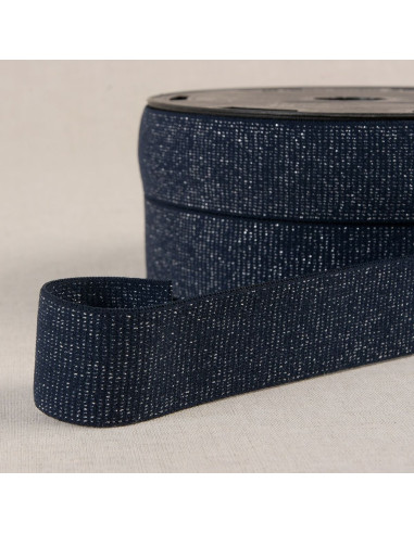 Glitzernder Boxershorts - Marineblau und Silber