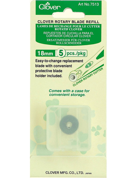 5 Ersatzklingen für Clover Cutter - 18 mm