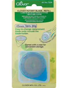 5 Ersatzklingen für Clover Cutter - 45 mm