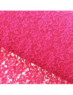 Stretch-Spitzenstoff Glamour - Fuchsia