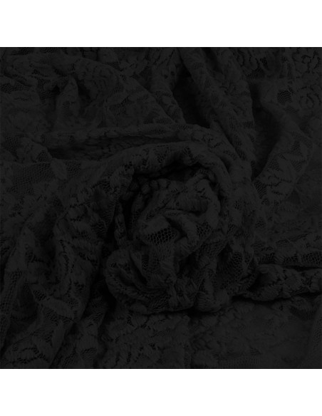 Stretch-Spitzenstoff Glamour - Schwarz