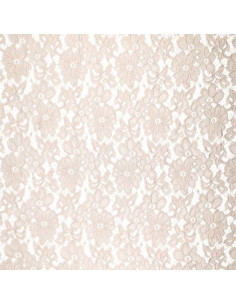 Stretch-Guipure-Stoff Bloom - Beige 2