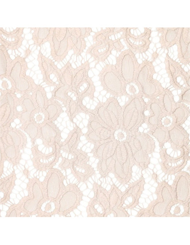 Stretch-Guipure-Stoff Bloom - Beige