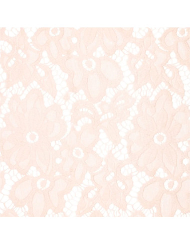 Stretch-Guipure-Stoff Bloom - Hellrosa