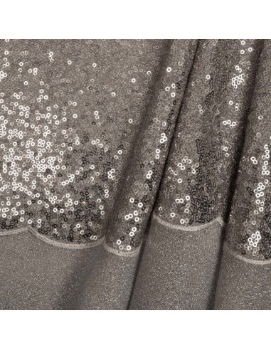 Paillettenstoff - Silber