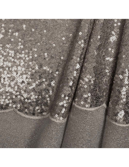 Paillettenstoff - Silber
