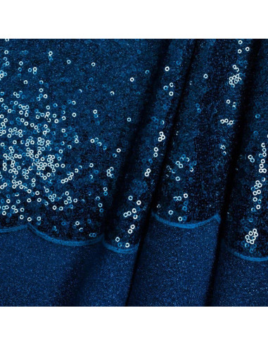 Paillettenstoff - Blau