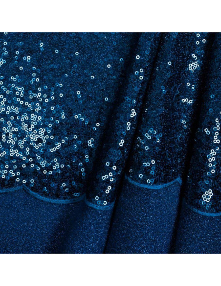 Paillettenstoff - Blau