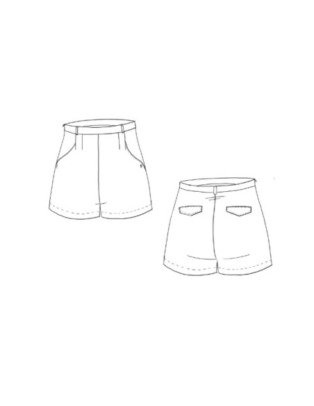 Shorts-Schnittmuster Grand Bain - Maison Fauve