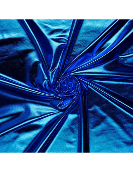 Stretch-Lamé-Stoff - Blau