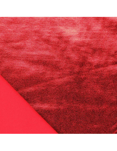 Stretch-Lamé-Stoff - Rot
